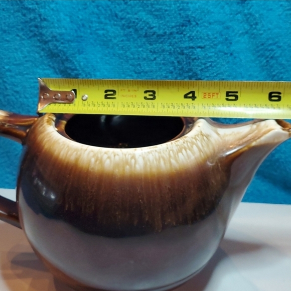 Vintage McCoy Brown Drip High Gloss Teapot - Picture 6 of 6